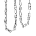 D'Joy Sterling Silver Fancy  Knotted Bond Chain Necklace 20 Inches 20.50 Grams - Sticky add to cart bar