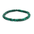 African Malachite 90.00 ctw Roundel Stretch Bracelet - Sticky add to cart bar