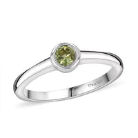 D'Joy Mozambique Garnet Solitaire Ring in 18K Vermeil YG Over Sterling Silver (Size 10.0) 0.35 ctw