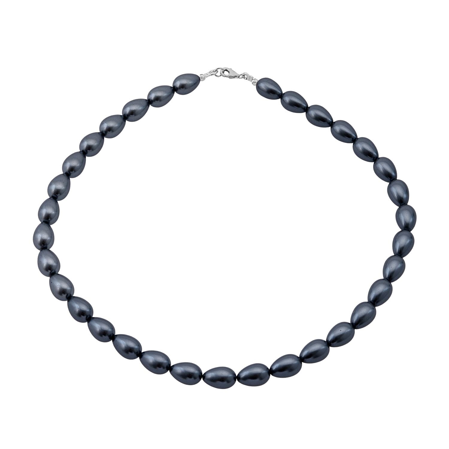 Mother Of Pearl Necklace in Sterling Silver (18 Inches)