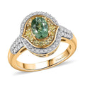 D'Joy Premium Ambanja Demantoid Garnet, Multi Gemstone Ring in 18K Vermeil YG Over Sterling Silver (Size 6.0) 1.70 ctw - Sticky add to cart bar