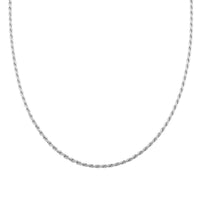 Made In Italian 14K YG Over Sterling Silver Rope Chain Necklace (18 Inches) (8.5 g)