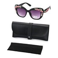 Gray UV400 Sunglasses with Black Frame