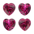 Set of 4 Lab Created Ruby (Hrt 4 mm) 1.14 ctw Loose Gemstone - Sticky add to cart bar