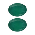 Green Onyx Set of 2 (Ovl 7x5 mm) 1.26 ctw Loose Gemstone - Sticky add to cart bar