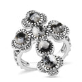 Artisan Crafted D'Joy White Buffalo 4.00 ctw Ring in Sterling Silver (Size 10.0) - Sticky add to cart bar