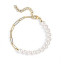 D'Joy Pearl Fancy Bracelet in 18K Vermeil Yellow Gold Over Sterling Silver (6.50 In) - Sticky add to cart bar
