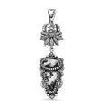 D'Joy Artisan Crafted White Buffalo 4.40 ctw Fancy Pendant without Chain in Sterling Silver - Sticky add to cart bar