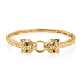 EverTrue Chrome Diopside 0.35 ctw Bangle Bracelet in 18K Yellow Gold Plated (7.50 In) - Sticky add to cart bar