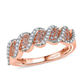 D'Joy Natural Pink and White Diamond I3 0.33 ctw Ring in 18K Vermeil Rose Gold Over Sterling Silver - Sticky add to cart bar