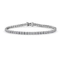 950 Palladium and 10K White Gold Luxuriant Lab Grown Diamond (E-F, VS) Tennis Bracelet (6.50 In) 5.15 ctw - Sticky add to cart bar