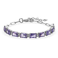 EverTrue Simulated Blue Diamond Bracelet in Stainless Steel (6.50 In) 12.65 ctw - Sticky add to cart bar