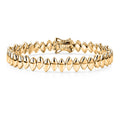 EverTrue Marquise Line Bracelet in 18K YG Plated Bronze - Sticky add to cart bar