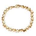 EverTrue Bronzella Collection Heart Link Bracelet in 18K YG Plated Bronze (6.50 In) - Sticky add to cart bar