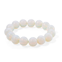 Opalite 250.00 ctw Beaded Stretch Bracelet