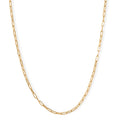 Luxoro Paperclip Chain Necklace in 10K Yellow Gold 20 Inches 3.89 Grams - Sticky add to cart bar