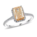 Luxuriant Lab Grown Yellow Diamond (IR) (VS1), Lab Grown Diamond 2.24 ctw Ring in 14K White Gold - Sticky add to cart bar