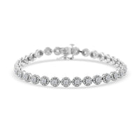 Diamond 3.00 ctw Bracelet in 14K White Gold (7.00 In) 9.5 Grams