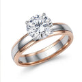 10K Rose Gold and 950 Platinum Luxuriant Lab Grown Diamond (E-F, VS) Ring (Size 6.0) (5.80 g) 2.00 ctw - Sticky add to cart bar
