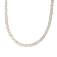 D'Joy Premium Ethiopian Welo Opal 50.00 ctw Beaded Graduated Necklace in 18K Vermeil Yellow Gold Over Sterling Silver 18-20 Inches