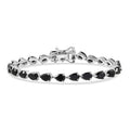 EverTrue Thai Black Spinel Midnight Pearline Bracelet in Platinum Bond (6.50 In) 12.10 ctw - Sticky add to cart bar