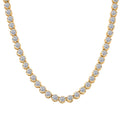 Luxuriant Lab Grown Diamond F VS1 10.37 ctw Necklace in 14K Yellow Gold Over Sterling Silver 18 Inches - Sticky add to cart bar