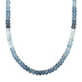 D'Joy Premium Multi Aquamarine 90.00 ctw Beaded Necklace in 18K Vermeil Yellow Gold Over Sterling Silver 18-20 Inches - Sticky add to cart bar