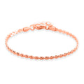 Smooth Curved Twist Chain Bracelet in ION Plated RG Stainless Steel (7.0-8.0In) - Sticky add to cart bar