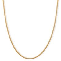 Snake Chain Necklace in ION Plated YG Stainless Steel (24-26 Inches)
