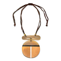 Super Find Natural Buffalo Horn                         and Wooden Statement Necklace (Adjustable)