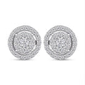 Ankur Treasure Chest Luxuriant Lab Grown Diamond 0.75 ctw Earrings in 10K White Gold - Sticky add to cart bar