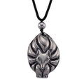 Terahertz 95.00 ctw Carved Fox Pendant with Black Cord in Necklace 28 Inches - Sticky add to cart bar