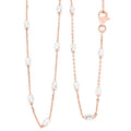 14K Rose Gold Over Sterling Silver Over the Moon Necklace 18 Inches 4.30 Grams - Sticky add to cart bar