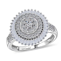 Luxuriant Lab Grown Diamond Signature Ring in Sterling Silver