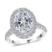 14K White Gold Luxuriant Lab Grown Diamond (E-F, VS) Ring (Size 10.0) (4.85 g) 4.75 ctw