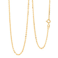 1.5mm Rolo Chain Necklace in 18K Yellow Gold 1.6 Grams 20 Inches