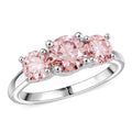14K White Gold Luxuriant Lab Grown Pink Diamond (IR) (VS1) Trinity Ring (Size 10.0) 2.00 ctw - Sticky add to cart bar