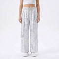 La Marey White Wide-Leg Pajama Pants - One Size Fits The Most - Sticky add to cart bar