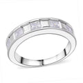 Simulated Diamond Ring in Rhodium Over Sterling Silver (Size 10.0) 1.25 ctw - Sticky add to cart bar