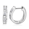 Simulated Diamond Earrings in Rhodium Over Sterling Silver 1.50 ctw - Sticky add to cart bar