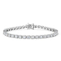 Luxuriant Lab Grown Diamond (G-H, SI) Bracelet in Rhodium Over Sterling Silver (8.00 In) 3.00 ctw - Sticky add to cart bar