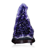 (Do Not Schedule For LS) Home and Office Decor Uruguayan Amethyst Geode on Wooden Base (350 lbs)