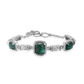 EverTrue Africnan Malachite Bracelet in Stainless Steel (7.00 In) 15.75 ctw - Sticky add to cart bar