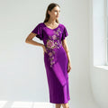 La Marey Purple Embroidered Dress - One Size Missy - Sticky add to cart bar