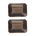 1.00 ctw Octagon Cut Smoky Quartz Loose Gemstone (Set Of 2) (7x5 mm) - Sticky add to cart bar