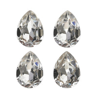1.42 ctw Pear Cut White Swarovski Crystal Loose Stone (Set Of 4) (6x4 mm)