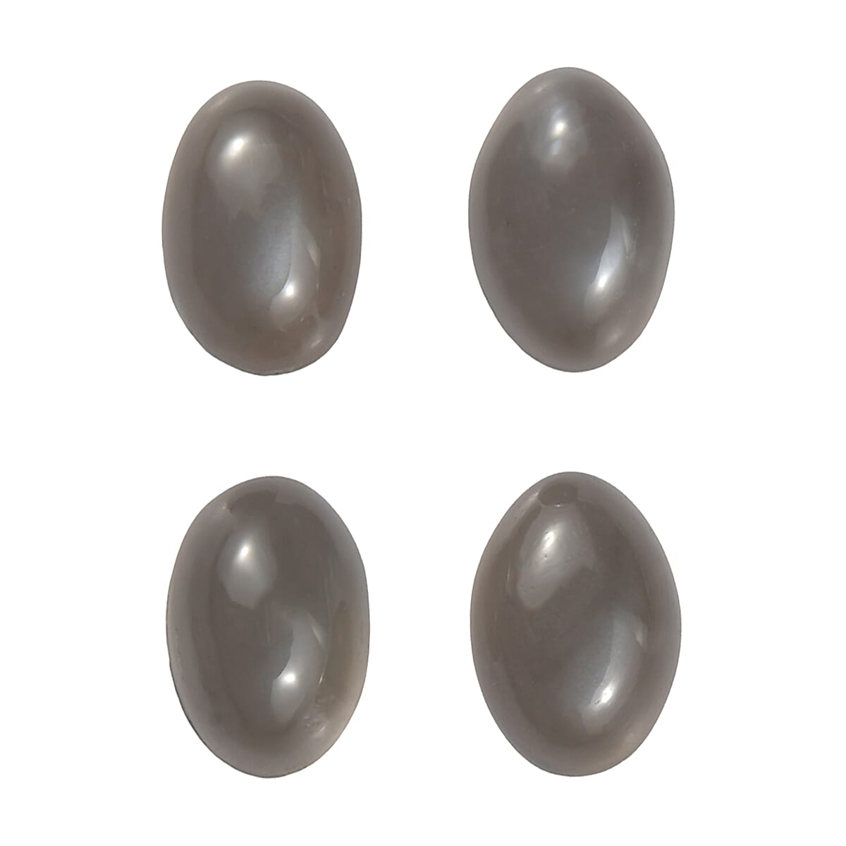 1.97 ctw Oval Cut Sri Lankan Titanium Moonstone Loose Gemstone (Set Of 4) (6x4 mm)