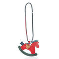 Passage Red Genuine Leather Handcrafted Horse Keychain - Sticky add to cart bar
