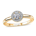 Luxuriant Lab Grown Diamond (G-H, SI) Ring in 18K Vermeil YG Over Sterling Silver (Size 10.0) 0.50 ctw - Sticky add to cart bar