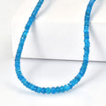 D'Joy Malgache Neon Apatite 50.00 ctw Beaded Necklace in Rhodium Over Sterling Silver 18-20 Inches - Sticky add to cart bar
